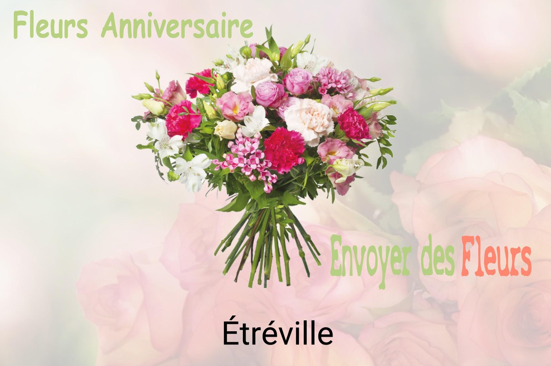 Bouquet de fleurs d’anniversaire livré à Étréville